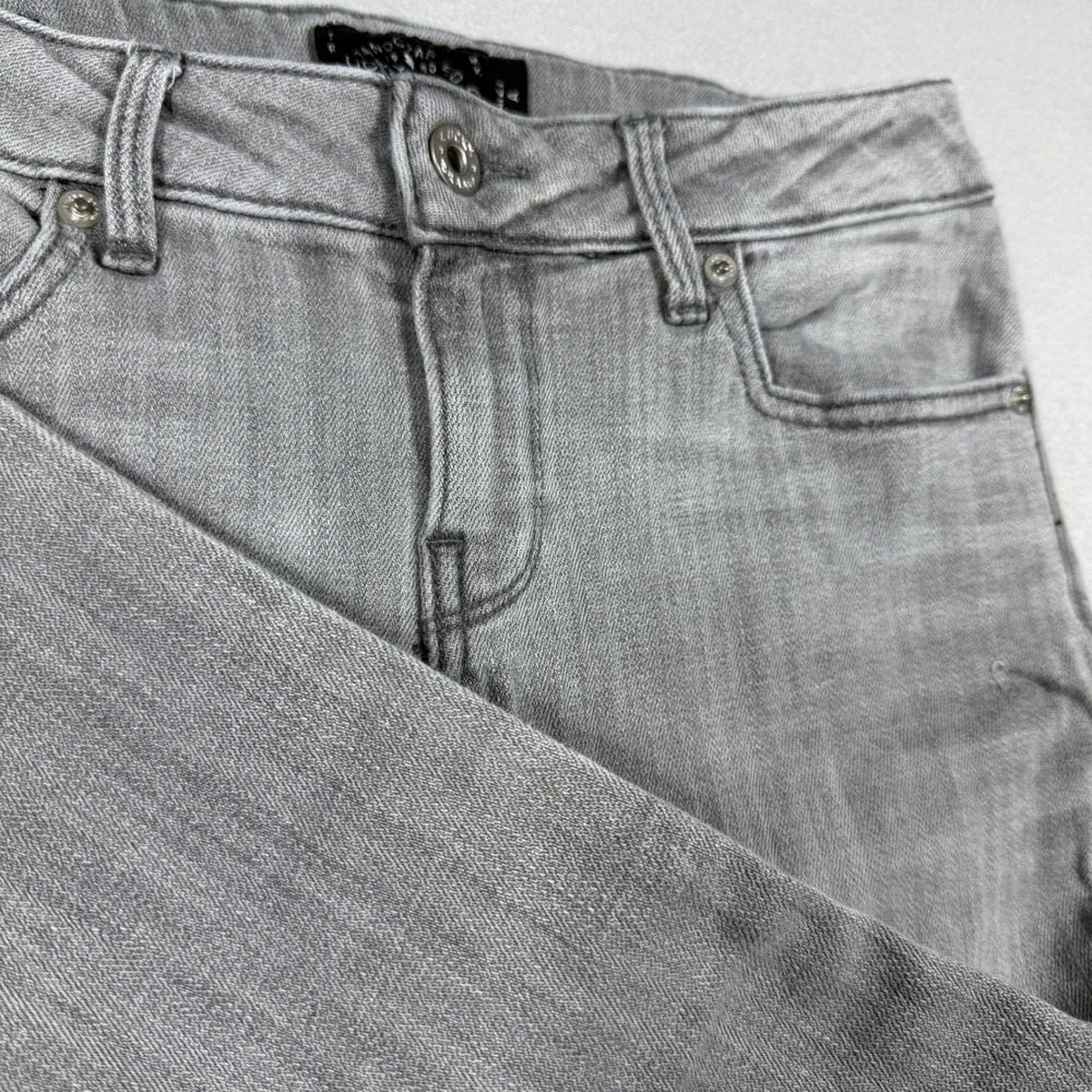 Lucky Brand Grey Mid Rise Skinny Jeans Womens Size 27 Handcrafted Denim